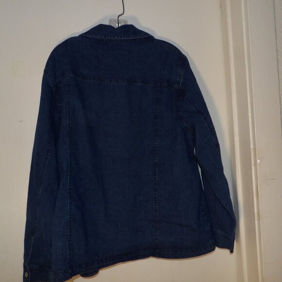 Alfred Dunner Embellished Jeans Jacket Sz 18W - Picture 6 of 6